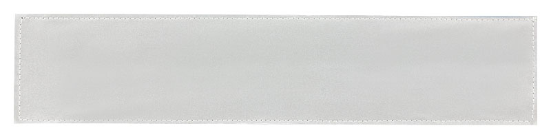 Reflexschild - matt - Klett - 38x8cm - silber - Wunschtext