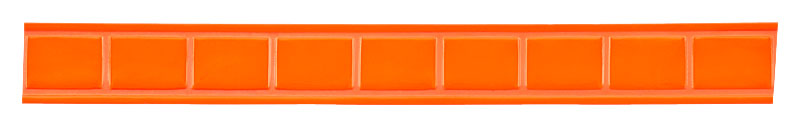 Reflexband - glänzend - 2,5cm Breite - leuchtrot - Meterware