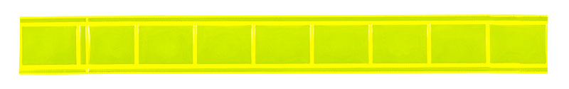 Reflexband - glänzend - 2,5cm Breite - leuchtgelb - Meterware