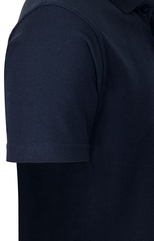 PACOTEX® Premium Poloshirt Herren, Brust- und Rückendruck FEUERWEHR (silber reflektierend), marineblau, L