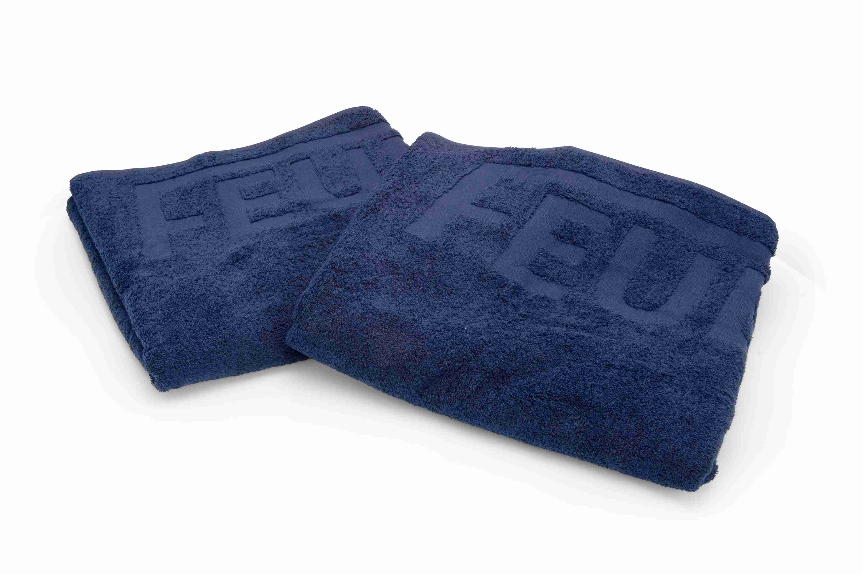 Premium Duschtuch mit FEUERWEHR Einwebung marineblau 140x70cm 100% Baumwolle, sehr flauschig, deutsche Markenqualität