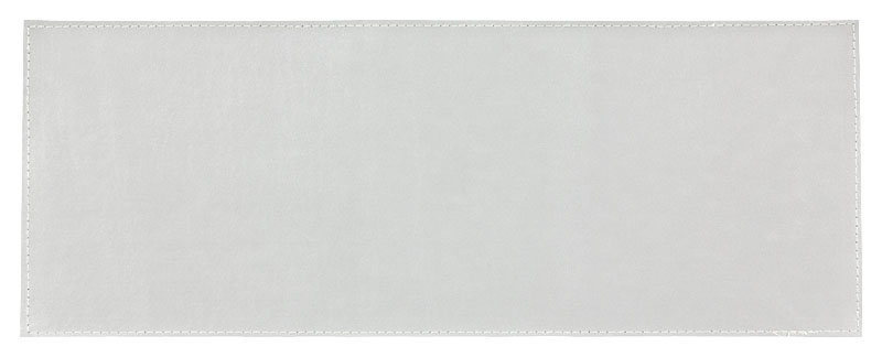 Reflexschild - matt,Klett - 42x16cm - silber - unbeschriftet