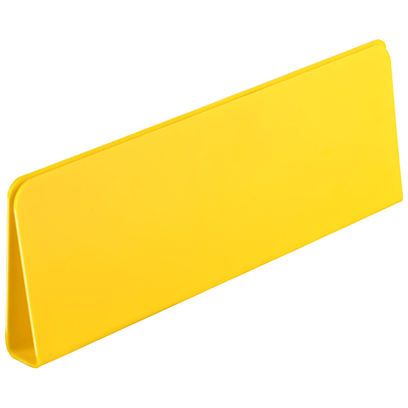 Klemmschild für Sonnenblende, 29,5x10cm, gelb, unbeschriftet