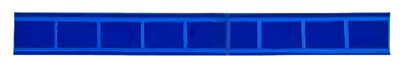 Reflexband - glänzend - 2,5cm Breite - blau - Meterware